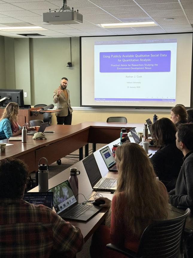 Nathan Cook presenting