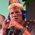 Tulio Viteri, the Director of International Relations for the Indigenous Kichwa community of Sarayaku in the Ecuadorian Amazon