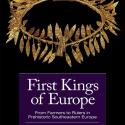 First Kings of Europe: From Farmers to Rulers in Prehistoric Southeast Europe, edited by Attila Gyucha and William A Parkinson, in white text over purple block, solid black background and golden necklace