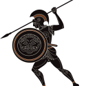ancient greece warrior black figure